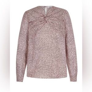 The Fold London — Longville Blouse Blush Pink Silk